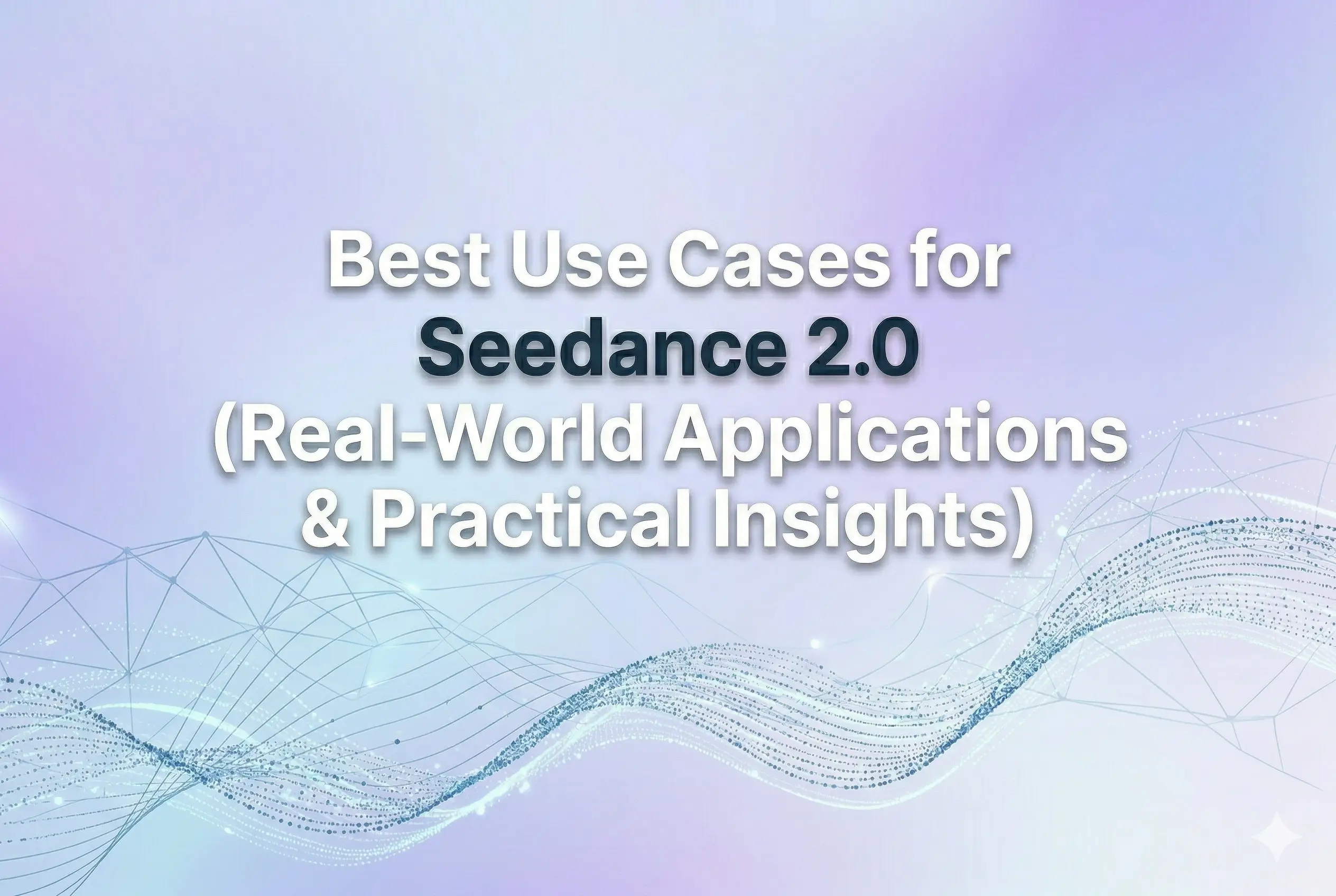 Best Use Cases for Seedance 2.0 (Real-World Applications & Practical ...