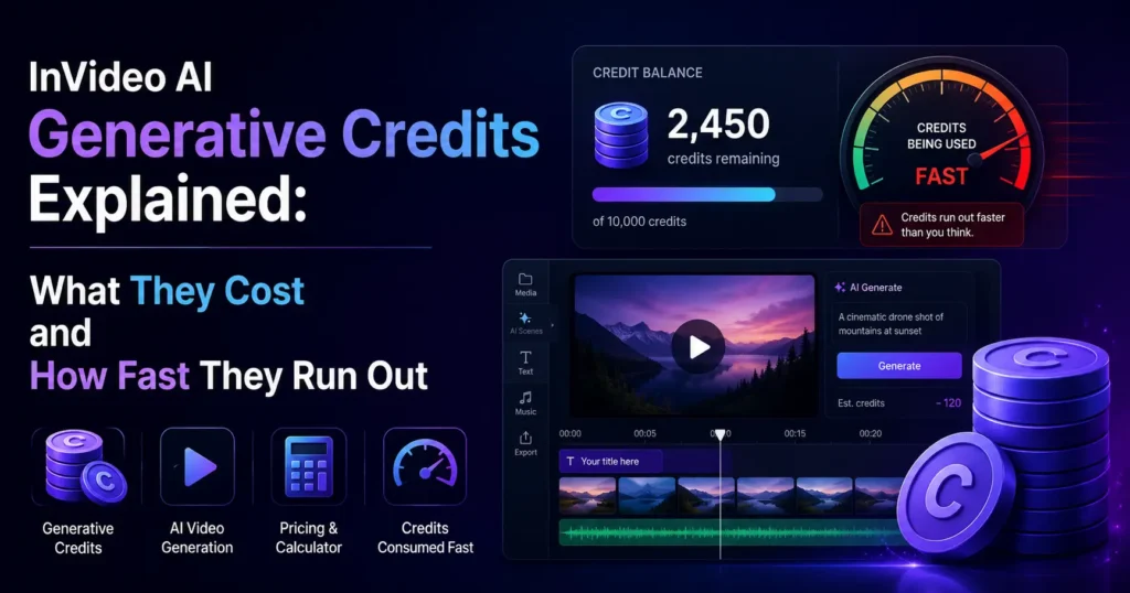 InVideo AI Generative Credits Explained: What They Cost and How Fast They Run Out