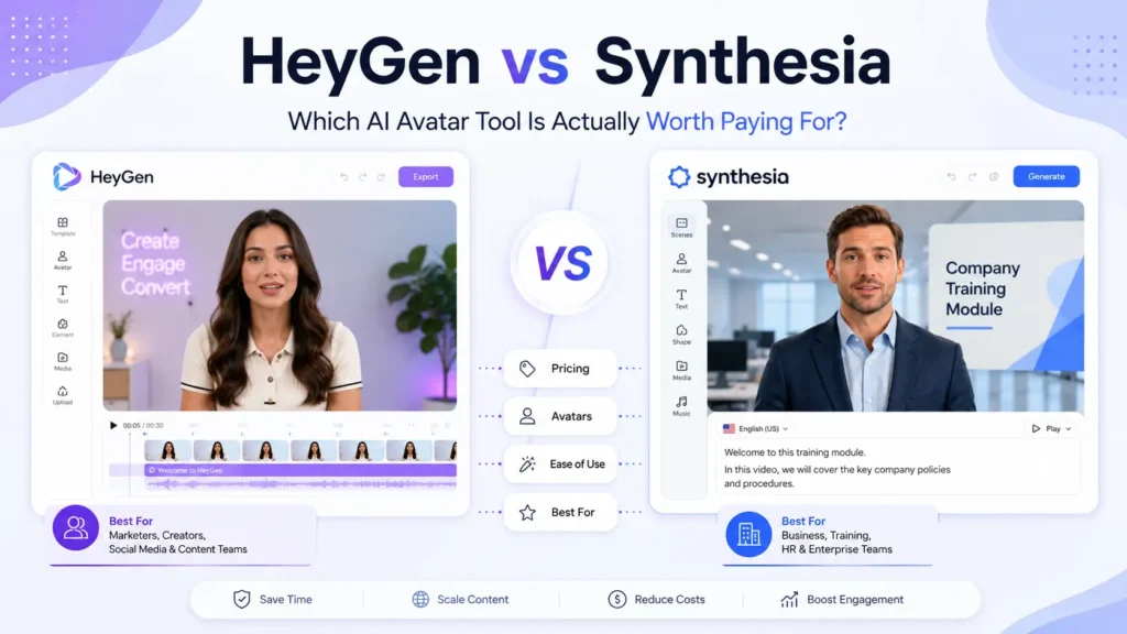 HeyGen vs Synthesia Which AI Avatar Tool Is Actually Worth Paying For